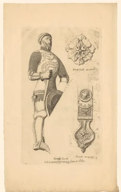 Details van het praalgraf van Bernabò Visconti