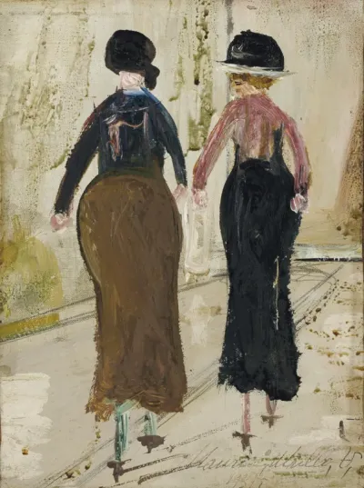 Deux femmes de dos