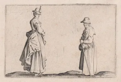 Deux Femmes de Profil (Two Women in Profile), from "Les Caprices" Series B, The Nancy Set