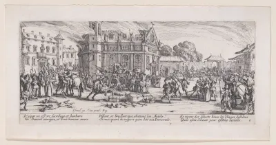 Dévastation d'un Monastère (Devastation of a Monastery), from Les Misères et les Mal-Heures de la Guerre (The Miseries and Misfortunes of War), plate 6