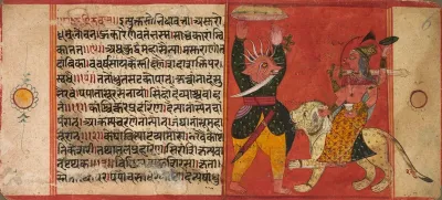 Devi Attacking a Demon