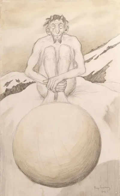 Devil Keeping an Eye on the Earth ; Poor Devil Inspecting the Earth