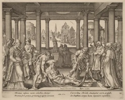 Devout Men Carrying Saint Stephen to His Burial