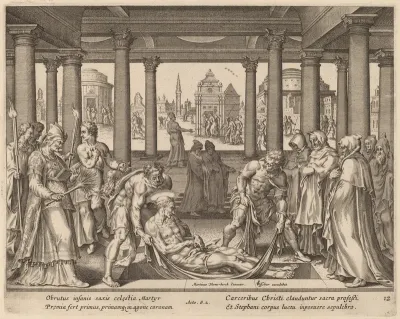 Devout Men Carrying Saint Stephen to His Burial