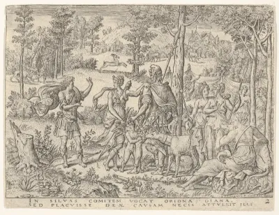 Diana accepts the huntsman Orion into her company (Diane admettant en sa compagnie le chasseur orion)