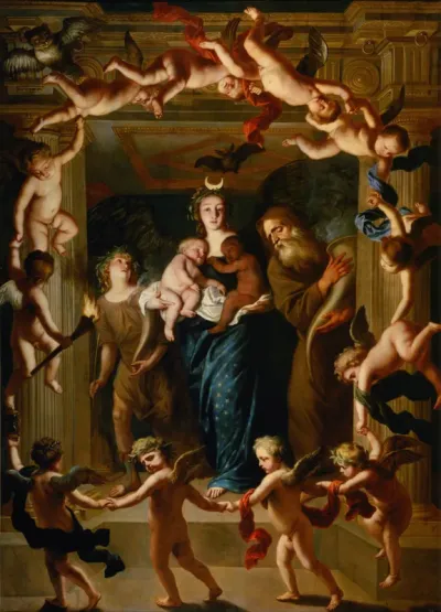 Diana, allegory of the night. Pendent to Apollo, allegory of the day.