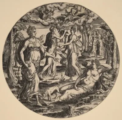 Diana and Her Nymphs in a Garden