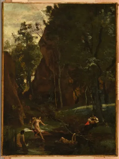 Diana at her bath