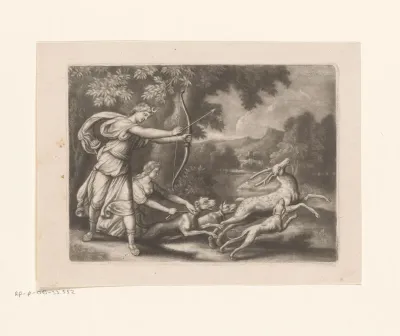 Diana op hertenjacht