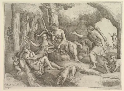 Diana resting with her nymphs