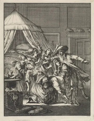 Diane de Joannis de Chateaublanc door haar schoonbroers vermoord, 1667