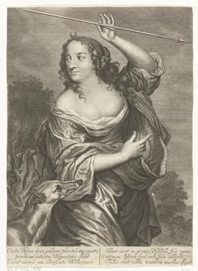 Diane de Poitiers, afgebeeld als de godin Diana