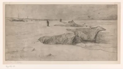 Dichtgevroren Noordzee bij Scheveningen, 1891