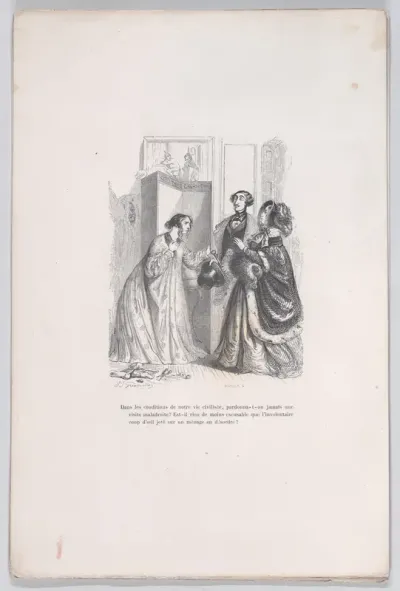 Did anyone ever forgive an awkward visit?, from "Little Miseries of Human Life"
