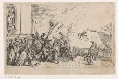 Dido ontvangt Aeneas in Carthago