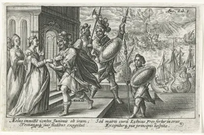 Dido ontvangt Aeneas