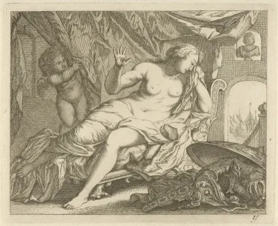 Dido treurt om Aeneas