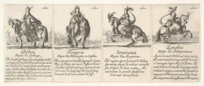 Didon, Tomyris, Semiramis, and Zenobie, from "The Game of Queens" (Le Jeu des Reines Renommées)