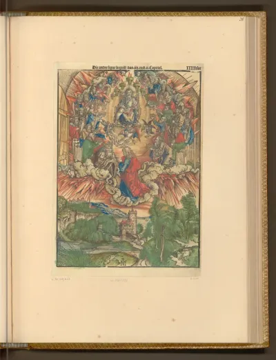 Die Apokalypse: Johannes vor Gottvater und den Ältesten