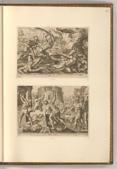 Die Armee des Antiochus tötet die Juden am Sabbat; Judas Makkabäus ordnet die Reinigung der heiligen Stätte an