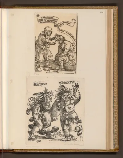 Die Bäuerin und der brütende Bauer; Bolikana und Markolfus
