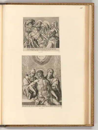 Die Beweinung Christi; Heilige mit dem Leichnam Christi