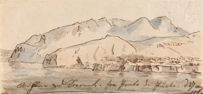 Die Bucht von Sorrent mit Ansicht von Puolo