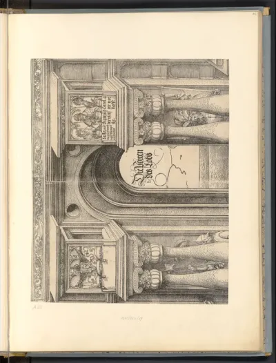 Die Ehrenpforte Kaiser Maximilians I., linkes Seitenportal, C 1