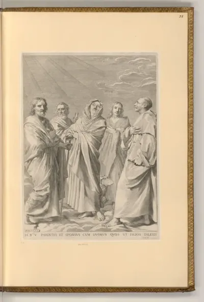 Die Eltern Mariens und die hll. Joseph, Johannes und Bernhard