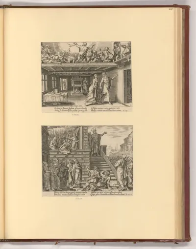 Die Erscheinung des Heiligen Geistes; Die Predigt des heiligen Petrus in Jerusalem