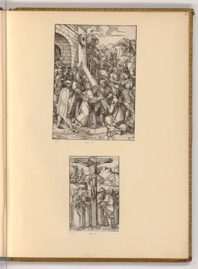 Die große Kreuztragung; Christus am Kreuz