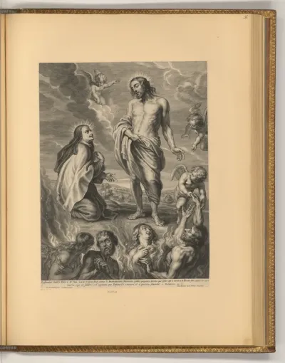 Die Heilige Teresa bittet für Bernardino de Mendoza