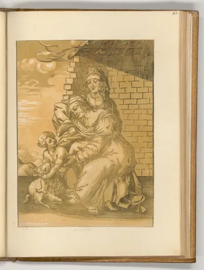 Die Heiligen Anna, Maria, das Christuskind mit dem Lamm