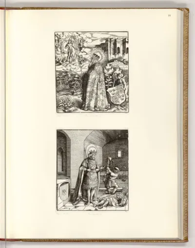 Die Heiligen aus der Sipp-, Mag- und Schwägerschaft des Kaisers Maximilian I.: Der heilige Adelbrechtus; Der heilige Hermegildus