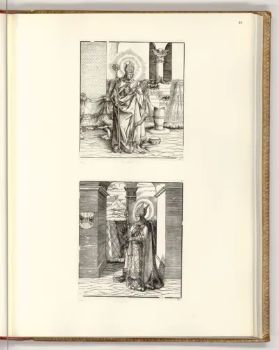 Die Heiligen aus der Sipp-, Mag- und Schwägerschaft des Kaisers Maximilian I.: Der heilige Arnolphus; Der heilige Ludwicus