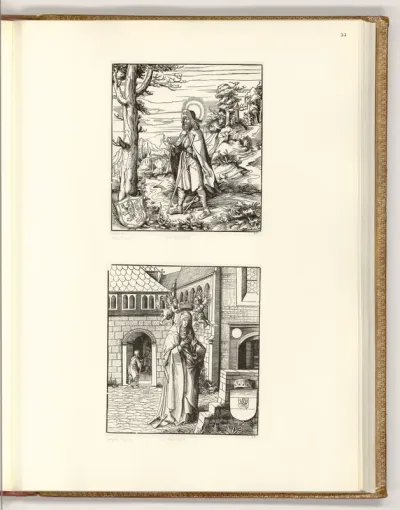 Die Heiligen aus der Sipp-, Mag- und Schwägerschaft des Kaisers Maximilian I.: Der heilige Colomanus; Die heilige Gerdrudis