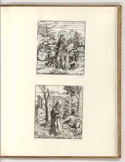 Die Heiligen aus der Sipp-, Mag- und Schwägerschaft des Kaisers Maximilian I.: Der heilige Ladislaus; Die heilige Landrada