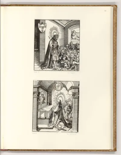 Die Heiligen aus der Sipp-, Mag- und Schwägerschaft des Kaisers Maximilian I.: Der heilige Ludowicus IX.; Die heilige Ottilia II.