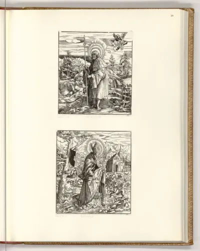 Die Heiligen aus der Sipp-, Mag- und Schwägerschaft des Kaisers Maximilian I.: Der heilige Reinberchus; Der heilige Bolfgangnus
