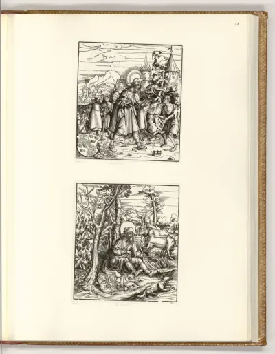 Die Heiligen aus der Sipp-, Mag- und Schwägerschaft des Kaisers Maximilian I.: Der heilige Richardus; Der heilige Bendelmus