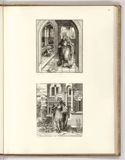 Die Heiligen aus der Sipp-, Mag- und Schwägerschaft des Kaisers Maximilian I.: Der heilige Rumoldus; Der heilige Edwardus