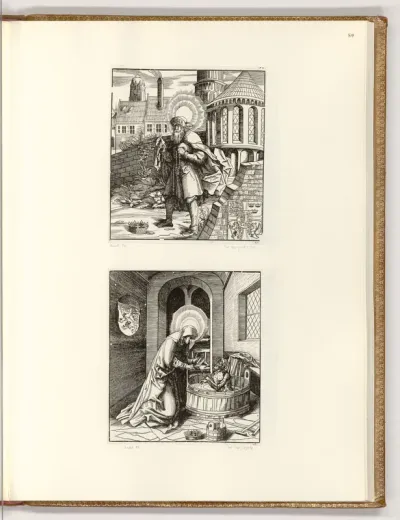 Die Heiligen aus der Sipp-, Mag- und Schwägerschaft des Kaisers Maximilian I.: Der heilige Sebaldus; Die heilige Sigolina