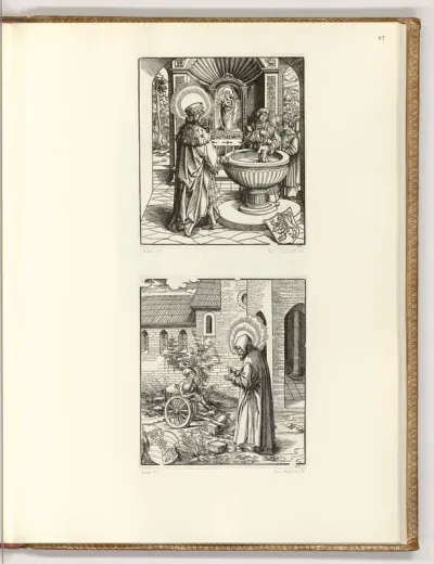 Die Heiligen aus der Sipp-, Mag- und Schwägerschaft des Kaisers Maximilian I.: Der heilige Wenceslaus; Der heilige Wandrillus