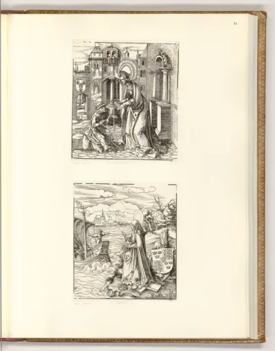 Die Heiligen aus der Sipp-, Mag- und Schwägerschaft des Kaisers Maximilian I.: Die heilige Verona; Die heilige Balpurgis
