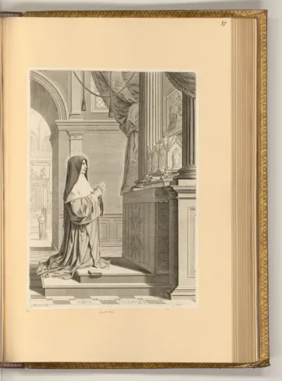 Die hl. Scholastika von Nursia