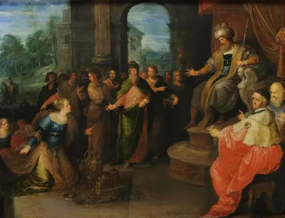 Die Königin von Saba vor Salomon