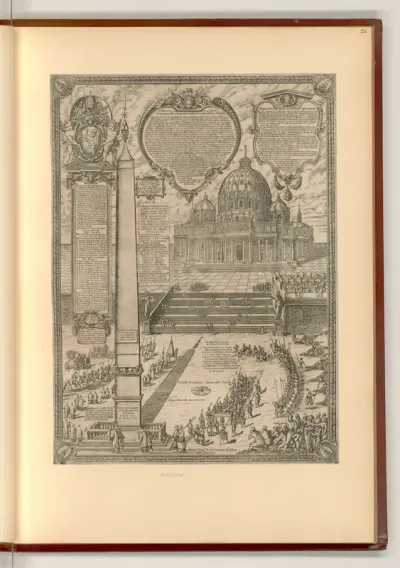 Die Peterskirche mit dem Vatikanischen Obelisken in Rom