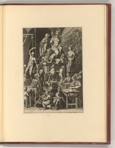 Die Praktizierenden der bildenden Kunst (Allegorie)