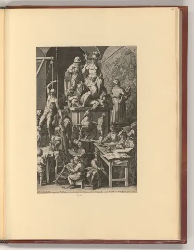 Die Praktizierenden der bildenden Kunst (Allegorie)