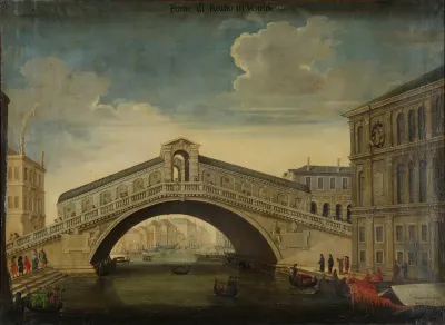 Die Rialtobrücke in Venedig